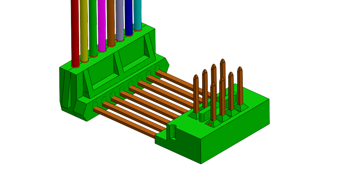 8 Pin Over-molded Connector